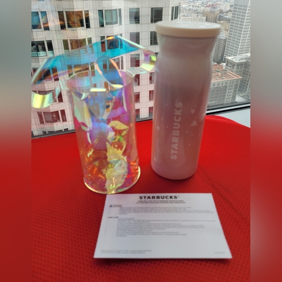 Starbucks 12oz stainless steel tumbler w/ carrying bag NWOT - Picture 2 of 8